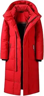 Winter Down Jacket White Duck Down Men's Winter Coat Long Over The Knee Thickened Warm Jacket
