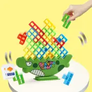 Balance Stacking Board Games Tower Block Toys for Family Parties Travel (64Pcs)