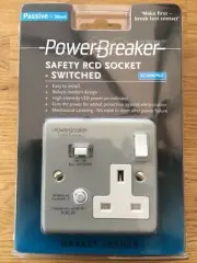 Powerbreaker K21MPAPN-C RCD Single Socket Passive METALCLAD Switched 30mA