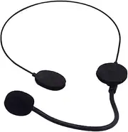 MEISH Radio Phone Headset Prop Microphone Fancy Costume Microphone Toy Cosplay Headpiece for Masquerade Ball Cosplay Party