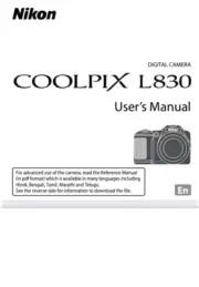 Nikon Coolpix L830 Camera NEW USER'S MANUAL