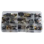 Electric Motor Carbon Brushes Set - 40 Pack Replacement Repair Kit with 10 Sizes, Suitable for Repair Power Tools Part As Shown