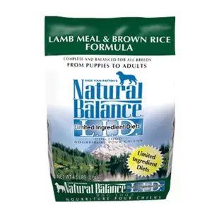 【Natural Balance】低敏羊肉糙米成犬配方 小顆粒(4.5LB/2.04KG)