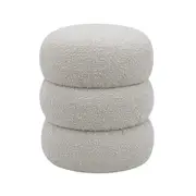 [James Lane] Bolo Boucle Pumice Ottoman