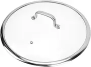 Alipis Cookware Glass Cover 32cm Pot Lid Handle Universal Pan Lid Frying Pan Glass Lid Sturdy Sturdy Pot Cover for Home Use