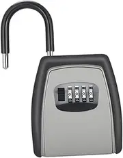 KALLORY Box Wall Mounted Key Safe Box Combination Lock Box for Secure Key Storage Resistant for Home Garage Office and Emergency Access
