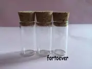 18pcs new 3ml Clear fancy nice look Glass Bottles with Corks Jars Small bottle