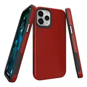 For iPhone 12 Pro/12 Case Armour Shockproof Strong Light Slim Cover Red
