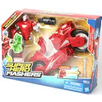 在飛比找蝦皮購物優惠-Hasbro拼插鋼鐵俠和摩托戰車 SUPER HERO MA