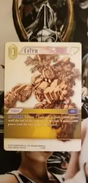 Final Fantasy TCG (FFTCG) Golem 1-106C Wave 1 Errata - Very Rare (Non-Foil)