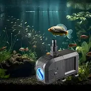 Submersible Water Pump,Ultra Quiet Fish Tank Filter,Fountain Water Pump 4 Nozzles with 8.8ft High Lift for Aquarium, Fish Tank,Pond (25W)