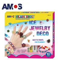 在飛比找PChome24h購物優惠-韓國AMOS 10色戒指手環DIY玻璃彩繪組