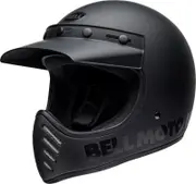 Bell Moto-3 Classic, motocross helmet , color: Matt-Black/Black , size: M