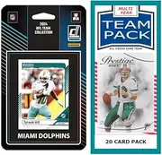 2024 Donruss Miami Dolphins Factory Sealed NFL Team Set + 20 Card Team Pack - Tyreek Hill Dan Marino Tua Tagovailoa Jaylen Waddle Rated Rookies Chop Robinson Malik Washington