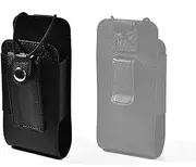 [YNIBST] Leather Universal Radio Holster for Duty Belt with Back Clip,Walkie Talkie Pouch Holder for Motorola Baofeng Midland Kenwood Handheld Ham Radio