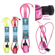 7 FT Surfboard Surf SUP Leash Stand Up Paddle Board Leash Coiled Cord Leg Rope
