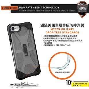 UAG iPhone 8/SE 2022 耐衝擊保護殼-透色款 晶透 美國軍規 防摔殼 手機殼 防刮 無線充電