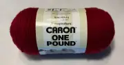 Yarnspirations CARON ONE POUND Acrylic Yarn Skein Claret