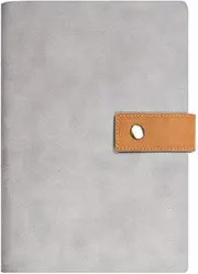 Notebooks Notebook Detachable Business Notebook Office Stationery A5 Loose-Leaf Black Brown Blue 160 Pages Paper (Color : Gray, Size : 23 * 16.3cm)