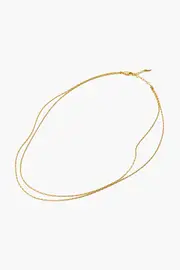 SAVI TWISTED DOUBLE CHAIN NECKLACE