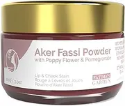 Fatima's Garden Natural Aker Fassi Powder with Pomegranate Bark - Traditional Moroccan Lip & Cheek Tint 100g