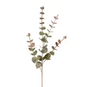 Artificial Australian Native Silk Silver Dollar Eucalyptus Greenery Spray - G...
