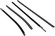 4 Pieces Windows Outside Rubber Seal Compatible for L200 2005-2015 KA KB MN117611 Glass Protector Weather Strips for Triton Laminate