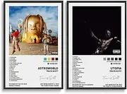 Wall Art Travis Music Scott Album Canvas Poster Poster A Set of 2 Canvas Posters Room Aesthetic Festival Gift Family Bedroom Decor Wall Art Home12x18inch(30x45cm) Style