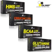HMB + CREATINE MONOHYDRATE + BCAA + GLUTAMINE - Whey Protein Amino Acids Muscles