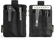 VE28 6-in-1 EDC Pouch, 500D Compact EDC Pocket Organizer, Molle Extension Tool Storage Bag, Small Coin Purse/Card Holder/Swiss Army Knife Pocket Pouch