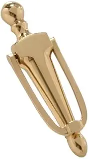 The Hillman Group 852394 6-1/2" Door Knocker - Solid Brass - Bright Brass Finish 1-Pack
