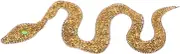 PHENOFICE Rhinestone Snake Applique Patch for Clothing Stylish Iron Decorative Snake Design for DIY Crafts Lightweight Hot Melt Adhesive for Easy Application Jackets Bags and Accessories