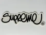 Supreme Handstyle Logo Sticker 100% Authentic SS22 Season IN HAND