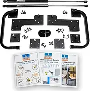 Queen Size DIY Murphy Bed Hardware Kit – Vertical Wall Bed for Space-Saving - Budget-Friendly DIY Setup -Made in USA -Hide Away Design with Murphy Bed Queen Hardware - Bed Lift Mechanism - Pull Down