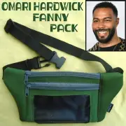 Fanny Pack Actor Omari Hardwick Khaki Green 5"x9" Plus 8x11 Photo - NEW