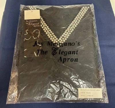 Joy Mangano The Elegant Apron Black Bib Bezel Sequins