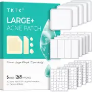 Large Pimple Patches, 60 Mm XL Acne Patches, Big Hydrocolloid Bandages for Body