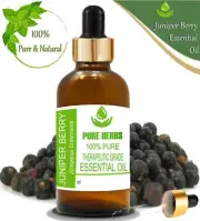 Pure Herbs Juniper Berry 100% Pure & Natural Juniperus communis Essential Oil X4