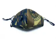 Adult Face Mask Camouflage Reusable Washable Adjustable w Breathing Valve 3Ply