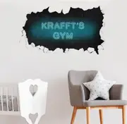 [Namly Design] Wallsticker - Broken Wall / Neon / Personalised