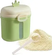 Portable Infant Milk Powder Storage Box, Large Capacity, Strong Snap Closure, Easy to Carry for On The Go (Green)