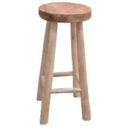 Bar Stool Solid Teak Wood vidaXL