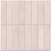 Commomy Peel and Stick Tile, Stick on Tiles Backsplash for Kitchen and Bathroom, PVC Self Adhesive Wall Tiles Stickers 3D Wall Panels Interior Decorative Tiles(30x30cm, 10 Sheets, Matte Pink)