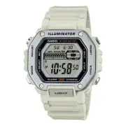Casio Men's Heavy-Duty Digital Sport Watch with White Band - MWD-110H-8AV