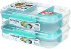 Sistema® Bento Create To Go™ 6-Cup Food Storage Container 50.2 oz, Teal