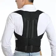 XS-5XL Plus Size Back Shoulder Posture Corrector Spinal Support Belt Shoulders Adjustable Neck Clavicle Support Lumbar Brace Posture Trainer Relieve Back Fatigue Pain(X-Large)