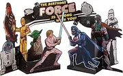 Hallmark Birthday Card - 3D Star Wars™ Luke Skywalker & Darth Vader scene design