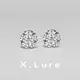 【X.LURE】14K 海鷗拼鑽耳針鑽石耳環 鑽耳環 真金 真鑽 K金 輕珠寶