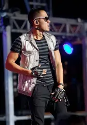 Carlos Pena of Big Time Rush at DTE Energy Center on July 31 2012 - Old Photo 2