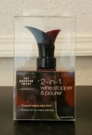 The Sharper Image 2-in-1 Wine Stopper & Pourer Model WSI-ST50